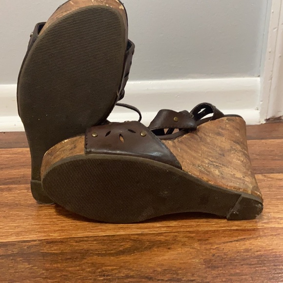 Brown boho wedge - Picture 3 of 4